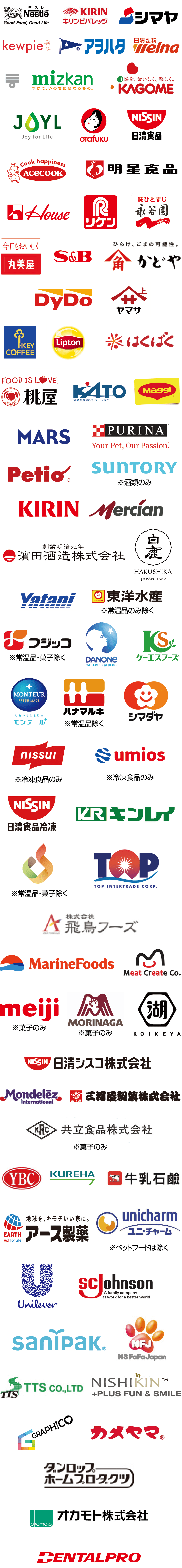 協賛メーカー